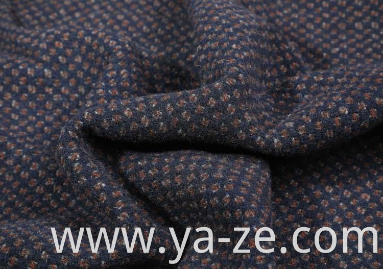 GRS double-faced fleece tweed woven woolen wool manufacturer fabric for overcoat suit blazer cloth